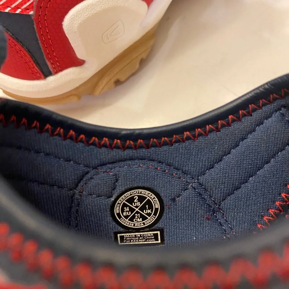 KEEN KNOTCH CREEK CHILDREN, NAVY/STRIPES size 2